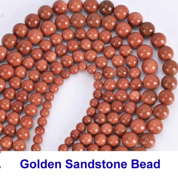 Blue Goldstone Bead Strand  15" Strand - Picture 1 of 1
